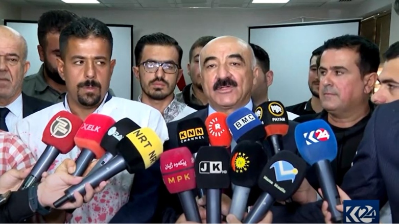 کۆنگرەی رۆژنامەوانی رزگار محەمەد ئەمین، سەرۆکی ئەنجومەنی پارێزگای سلێمانی